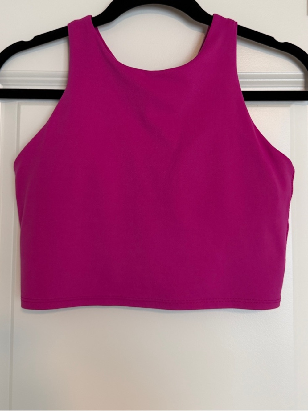 Athleta Fuchsia High-Neck Crop Tank